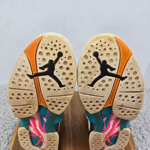 Jordan 8 Retro South Beach 2018 White Turbo Green Sneakers Mens 10 305381-113 - Picture 10 of 12